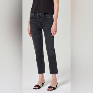 Agolde Riley High Rise Slim Straight Crop Jeans | 26